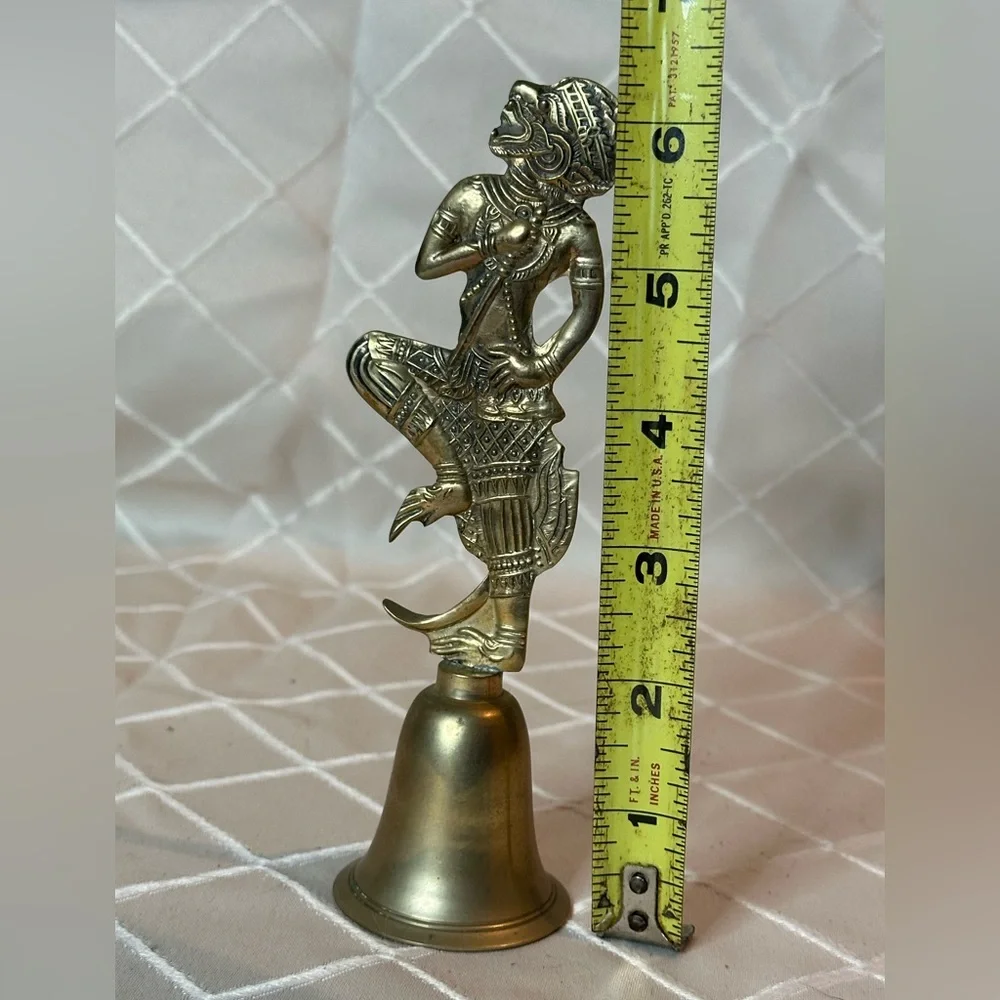 Vintage Brass Bell - Hindu or Asian Hanuman Monkey God - Picture 5 of 8
